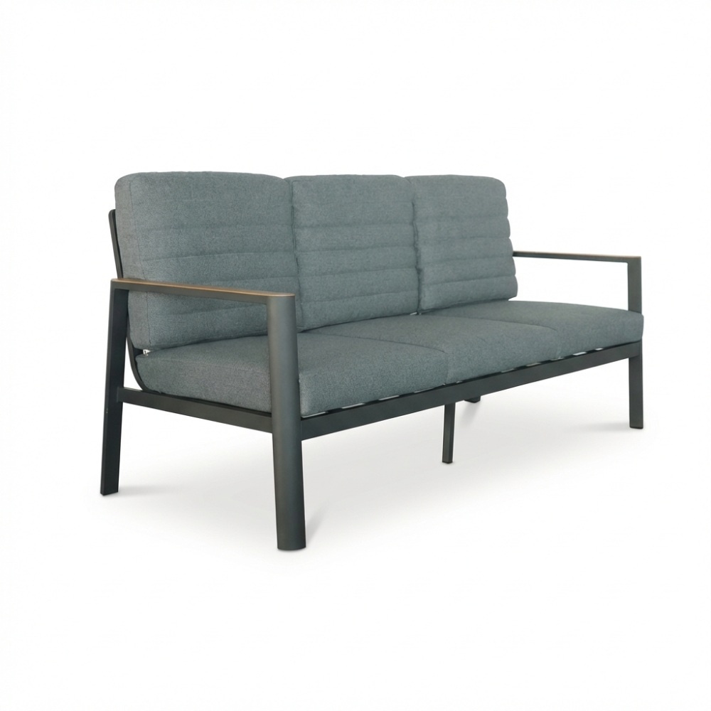 Tokyo stoel-bank loungeset 5 personen incl. tafel  | aluminium + polywood | antraciet | 4-delig