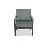 Tokyo stoel-bank loungeset 5 personen incl. tafel  | aluminium + polywood | antraciet | 4-delig