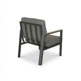 Tokyo stoel-bank loungeset 5 personen incl. tafel  | aluminium + polywood | antraciet | 4-delig