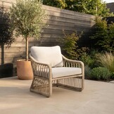 Bruno loungestoel tuin | wicker | Desert Tan