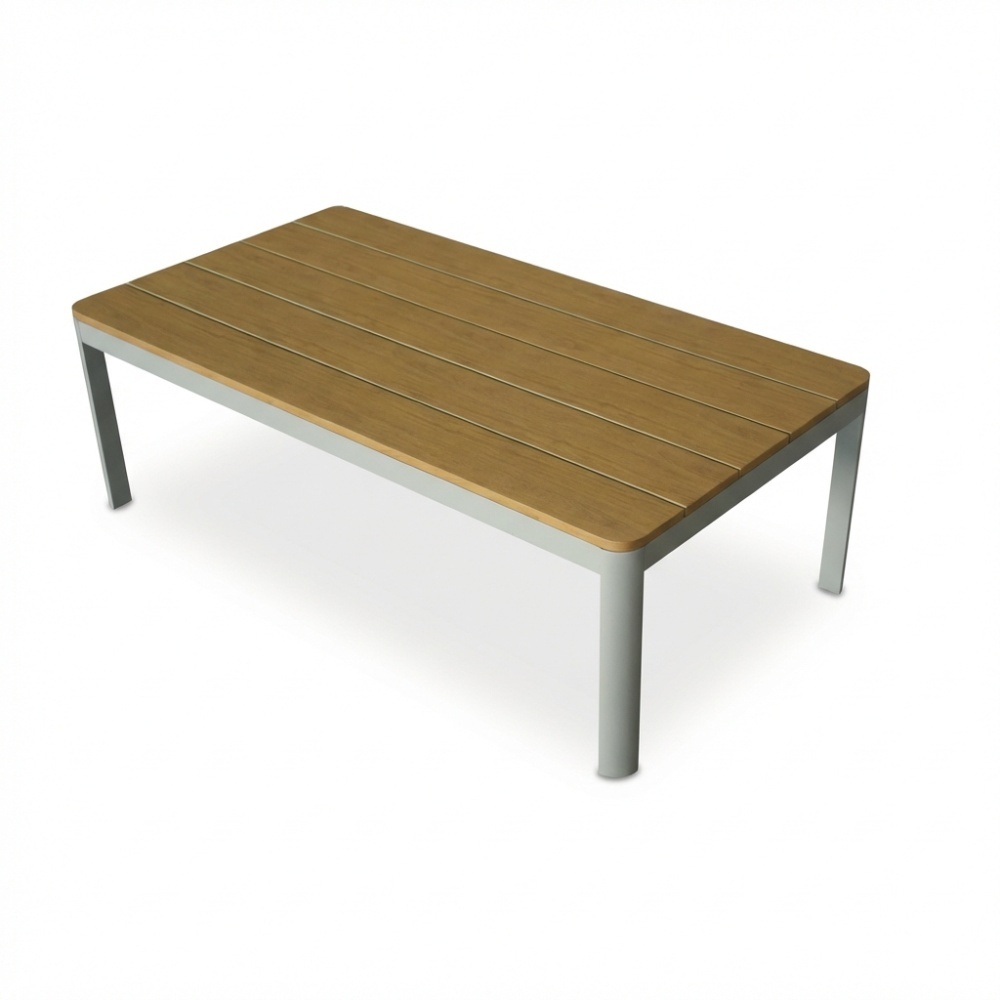 Tokyo hoek loungeset 6 personen | aluminium + polywood | beige | 3-delig - 264x204cm