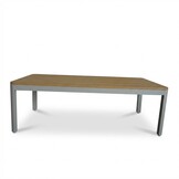 Tokyo hoek loungeset 6 personen | aluminium + polywood | beige | 3-delig - 264x204cm