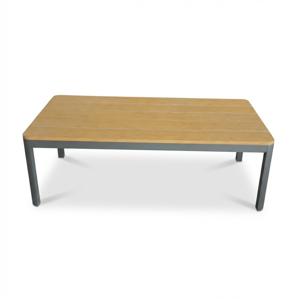 Tokyo loungetafel | aluminium + polywood | antraciet | 120x65cm