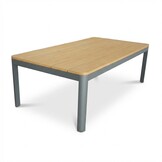 Tokyo loungetafel | aluminium + polywood | antraciet | 120x65cm