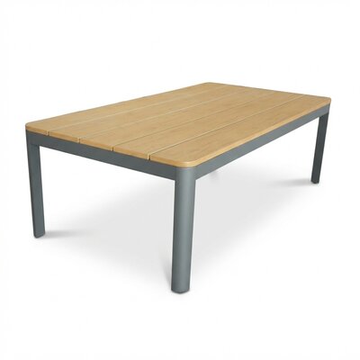 Tokyo loungetafel | aluminium + polywood | antraciet | 120x65cm