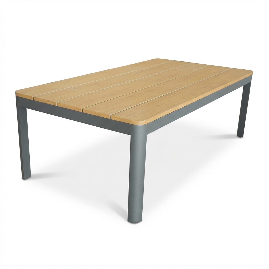 Tokyo hoek loungeset 6 personen incl. tafel | aluminium + polywood | antraciet | 4-delig - 264x204cm