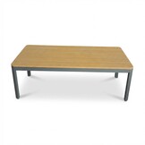 Tokyo hoek loungeset 6 personen incl. tafel | aluminium + polywood | antraciet | 4-delig - 264x204cm