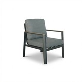 Tokyo stoel-bank loungeset 5 personen | aluminium + polywood | antraciet | 3-delig