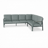 Tokyo hoek loungeset 6 personen | aluminium + polywood | antraciet | 3-delig - 264x204cm