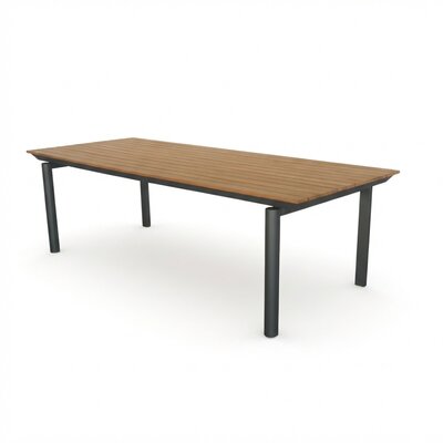 Montana dining tuintafel 6 personen | aluminium + teak | Natural Teak | 240x100cm