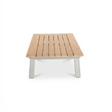 Montana stoel-bank loungeset 5 personen incl. tafel | aluminium + teak | beige | 4-delig