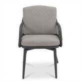 Alicante dining tuinstoel | wicker + aluminium | antraciet