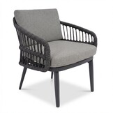 Alicante dining tuinstoel | wicker + aluminium | antraciet