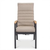 Boston dining tuinstoel | aluminium + teak | zand