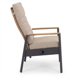 Boston dining tuinstoel | aluminium + teak | zand