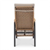 Boston dining tuinstoel | aluminium + teak | zand