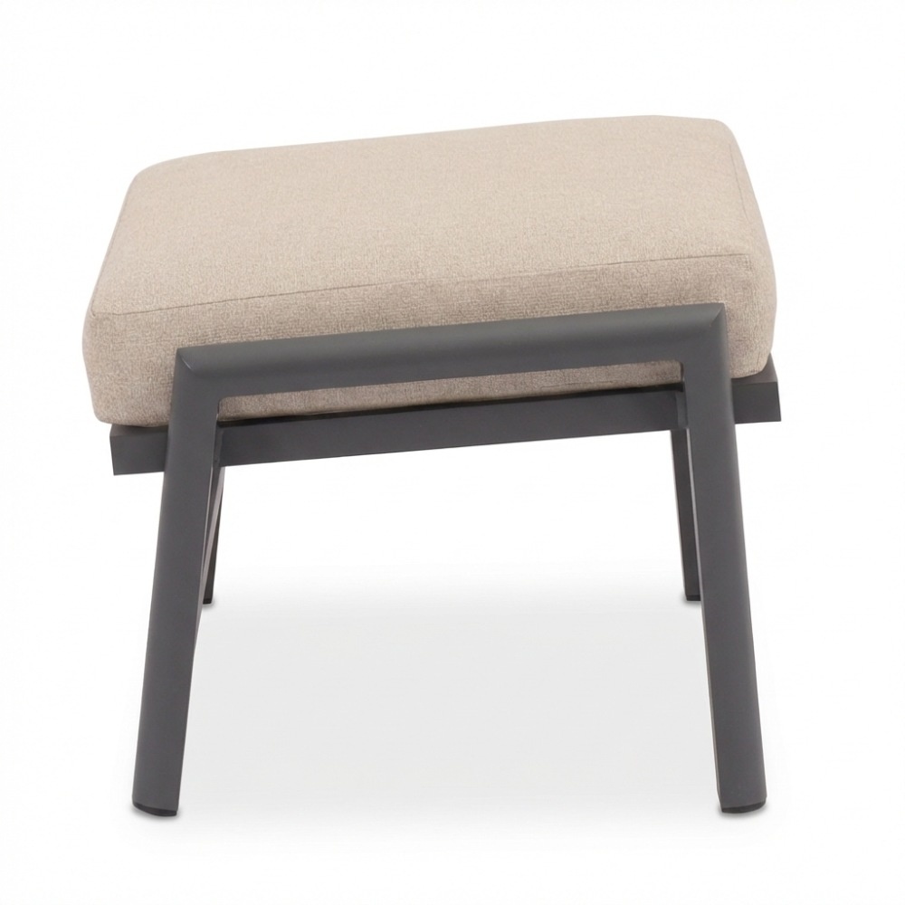 Boston lounge balkonset - verstelbaar 2 personen | aluminium + teak | zand | 5-delig