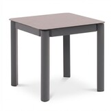 Boston lounge balkonset - verstelbaar 2 personen | aluminium + teak | zand | 5-delig