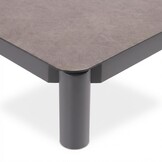 Boston lounge balkonset - verstelbaar 2 personen | aluminium + teak | zand | 5-delig