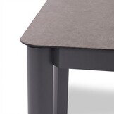 Boston lounge balkonset - verstelbaar 2 personen | aluminium + teak | zand | 5-delig