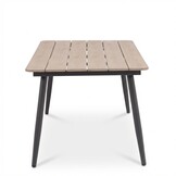 Liana dining loungeset 8 personen | wicker + aluminium | antraciet | 4-delig - 197x193cm