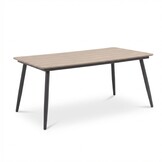 Liana dining loungeset 8 personen | wicker + aluminium | antraciet | 4-delig - 197x193cm