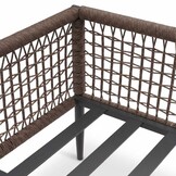 Liana dining loungeset 8 personen | wicker + aluminium | antraciet | 4-delig - 197x193cm