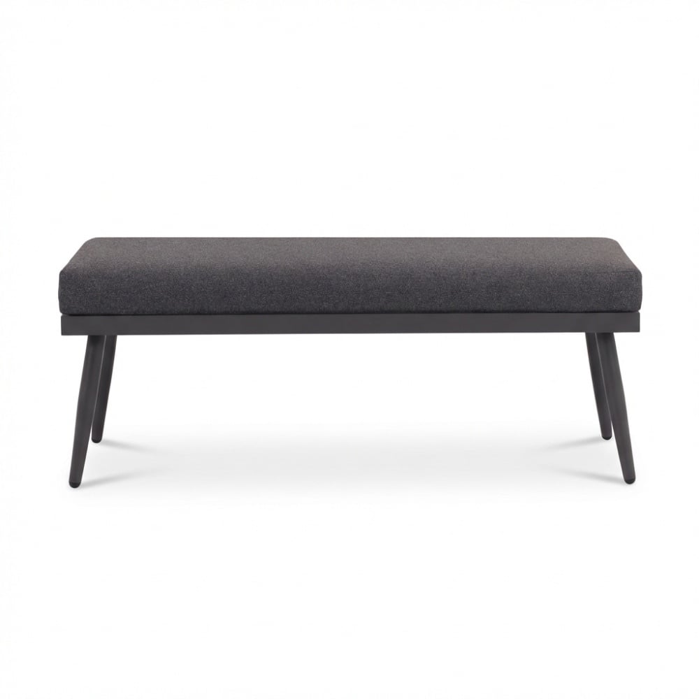 Liana dining loungeset 8 personen | wicker + aluminium | antraciet | 4-delig - 197x193cm