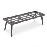 Liana dining loungeset 8 personen | wicker + aluminium | antraciet | 4-delig - 197x193cm