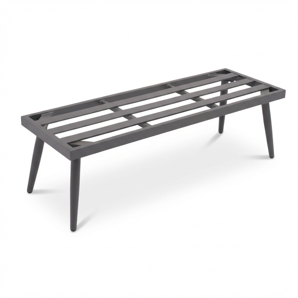 Liana dining loungeset 8 personen | wicker + aluminium | antraciet | 4-delig - 197x193cm