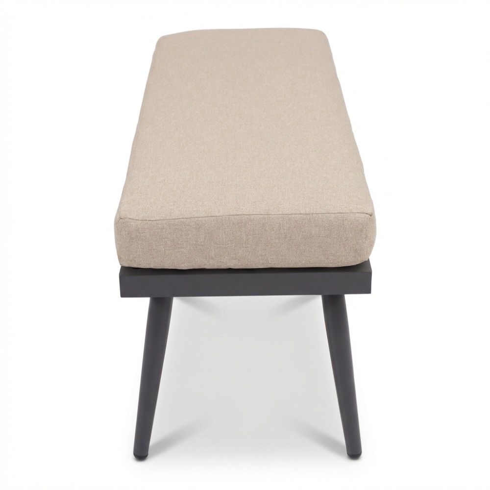 Liana dining loungeset links 8 personen | wicker + aluminium | zand | 4-delig - 270x193cm