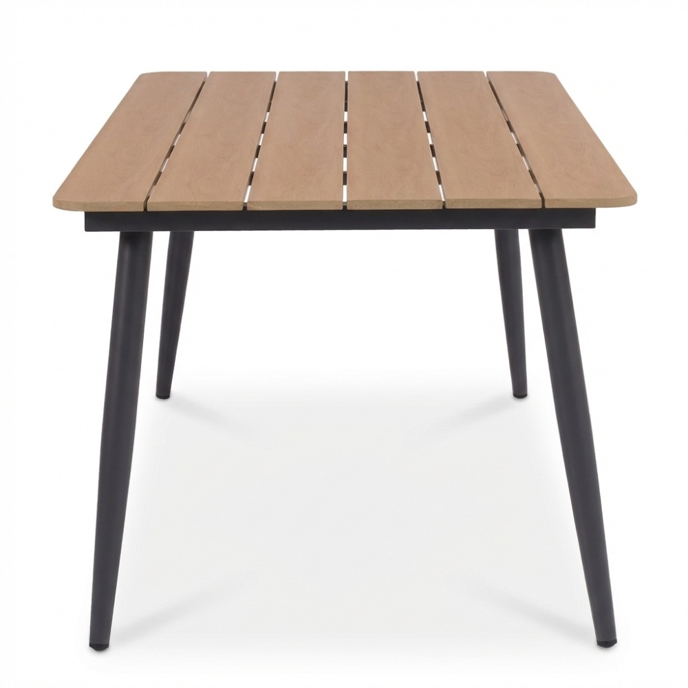 Liana dining loungeset 8 personen | wicker + aluminium | zand | 4-delig - 197x193cm