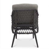 Vedra dining tuinstoel | touw + aluminium | antraciet