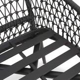 Vedra dining tuinstoel | touw + aluminium | antraciet