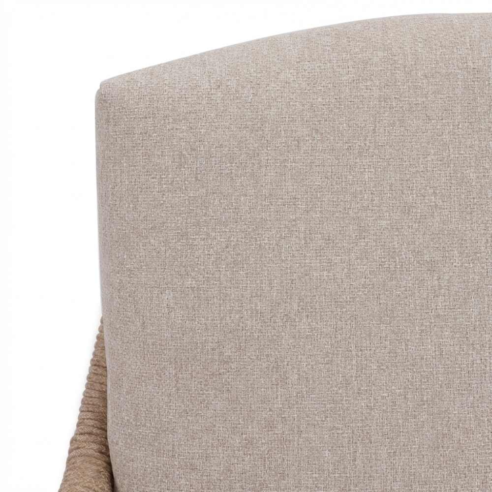 Vedra dining tuinstoel | touw + aluminium | beige