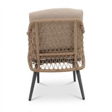 Vedra dining tuinstoel | touw + aluminium | beige