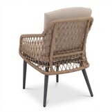 Vedra dining tuinstoel | touw + aluminium | beige