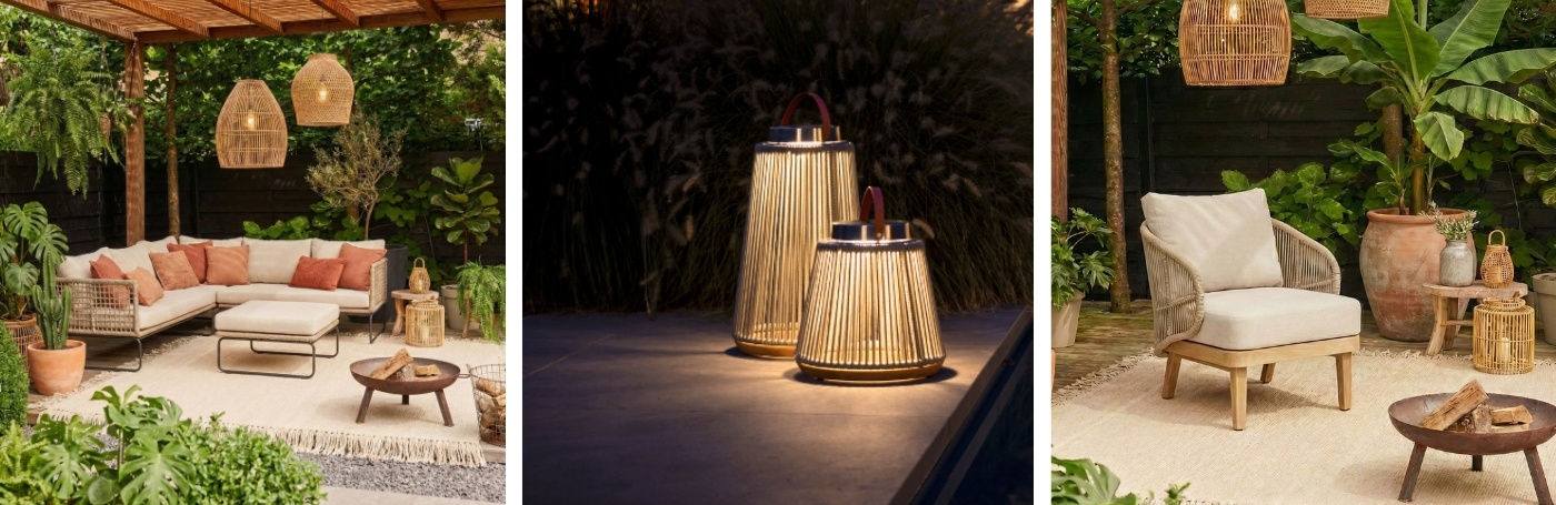 Bohemian tuinstijl tuinmeubelen