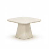 Amy bijzettafel | polystone | Chalk beige | 60x60cm