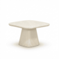 BUITEN living Amy bijzettafel | polystone | Chalk beige | 60x60cm