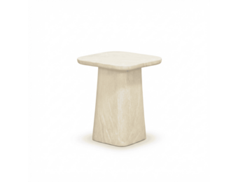 Amy bijzettafel | polystone | Chalk beige | 40x40cm