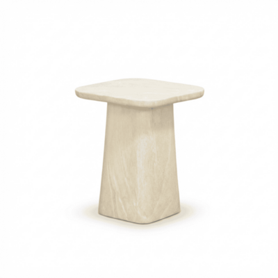 Amy bijzettafel | polystone | Chalk beige | 40x40cm