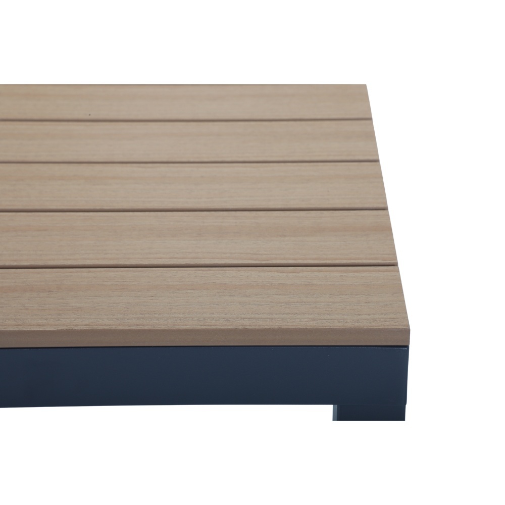 Oxford dining tuintafel 4 personen | aluminium + polywood | Natural Wood | 160cm