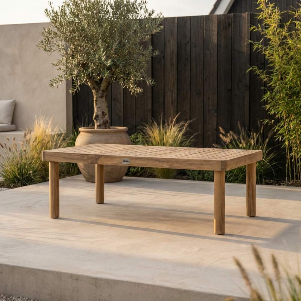 Sienna loungetafel | hardhout | light teak look | 120x60cm