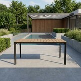 Arezzo dining tuintafel 4 personen | polywood + aluminium | Natural Wood | 160cm