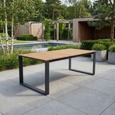 Atlanta dining tuintafel 6 personen | teakhout + aluminium | Natural Teak | 218cm