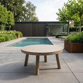 Beau hoek loungeset 6 personen incl. tafels | aluminium + touw | grijs | 6-delig - 304x234cm