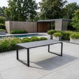 Helsinki dining tuintafel 6 personen | polywood + aluminium | Grey | 210cm