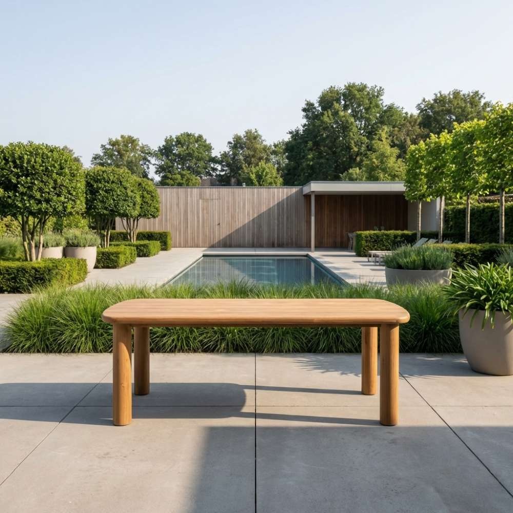 Laredo dining tuintafel 6 personen | hardhout | teaklook | 255cm