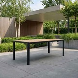Manchester dining tuintafel 6 personen | polywood + aluminium | Natural Wood | 205cm